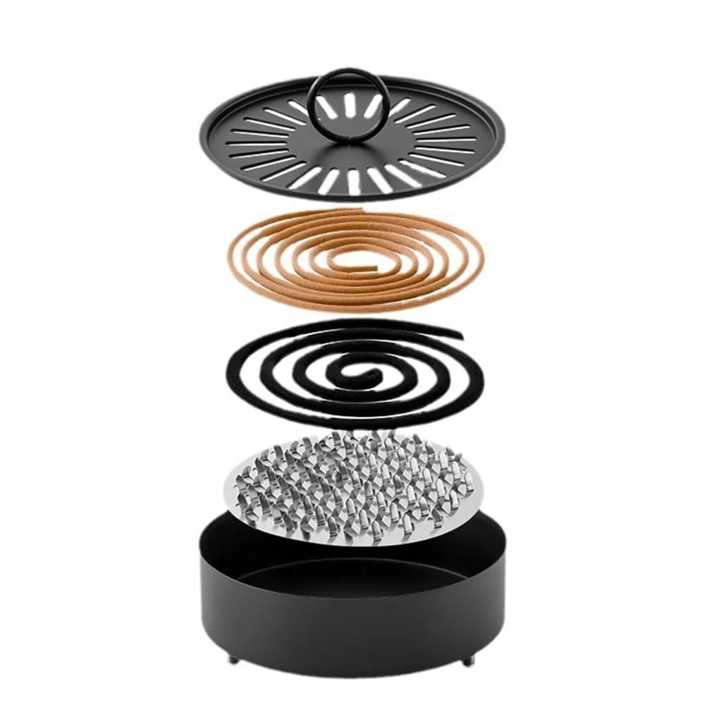 Mückenspirale Halter, Anti Mücken Spirale Metall Holder, für Citronella Räucherspirale, Zitronengras Coils, Insekten Spirale, Räucherspiralen Halter,Indoor und Outdoor
