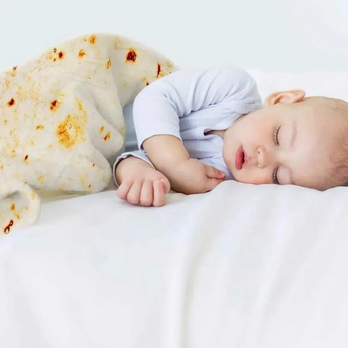 Baby-Tortilla-Decke, Mütze, Weich, Atmungsaktiv, Rund, Wickelset für 0–6 Monate, Fotoshooting-Requisiten für Neugeborene
