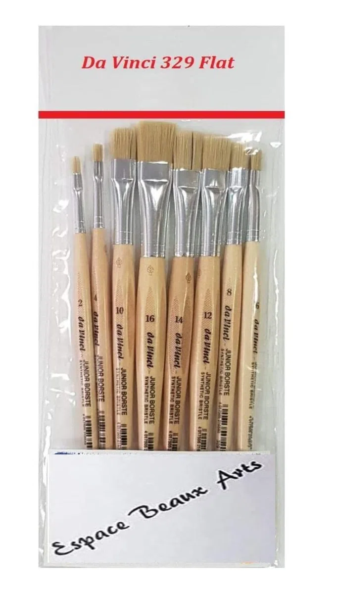 Da Vinci GH304-329 Synthetics Malerpinsel, Da Vinci 329 flach,Größe 2, 4, 6, 8, 10,12, 14, 16 .Made in Germany