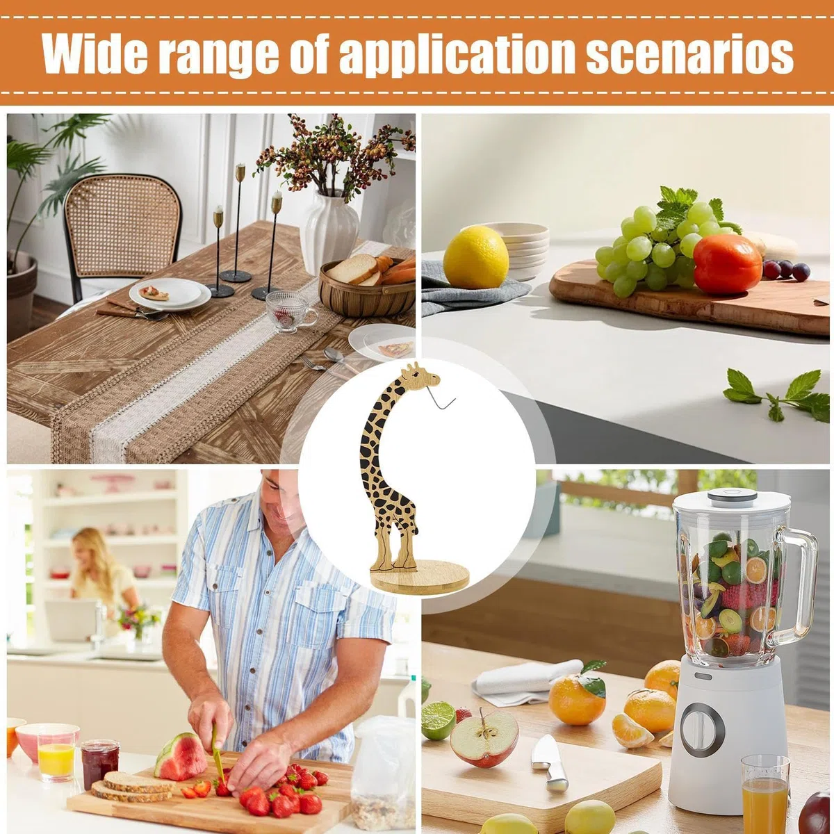 Bananenaufhänger, Giraffenform, -Organizer, Bananenregal mit stabilem Design, Obstaufbewahrungsständer mit Anti-Kipp-Basis, Küchentheke, Werkzeug, Bananenhalter für Zuhause, Küche