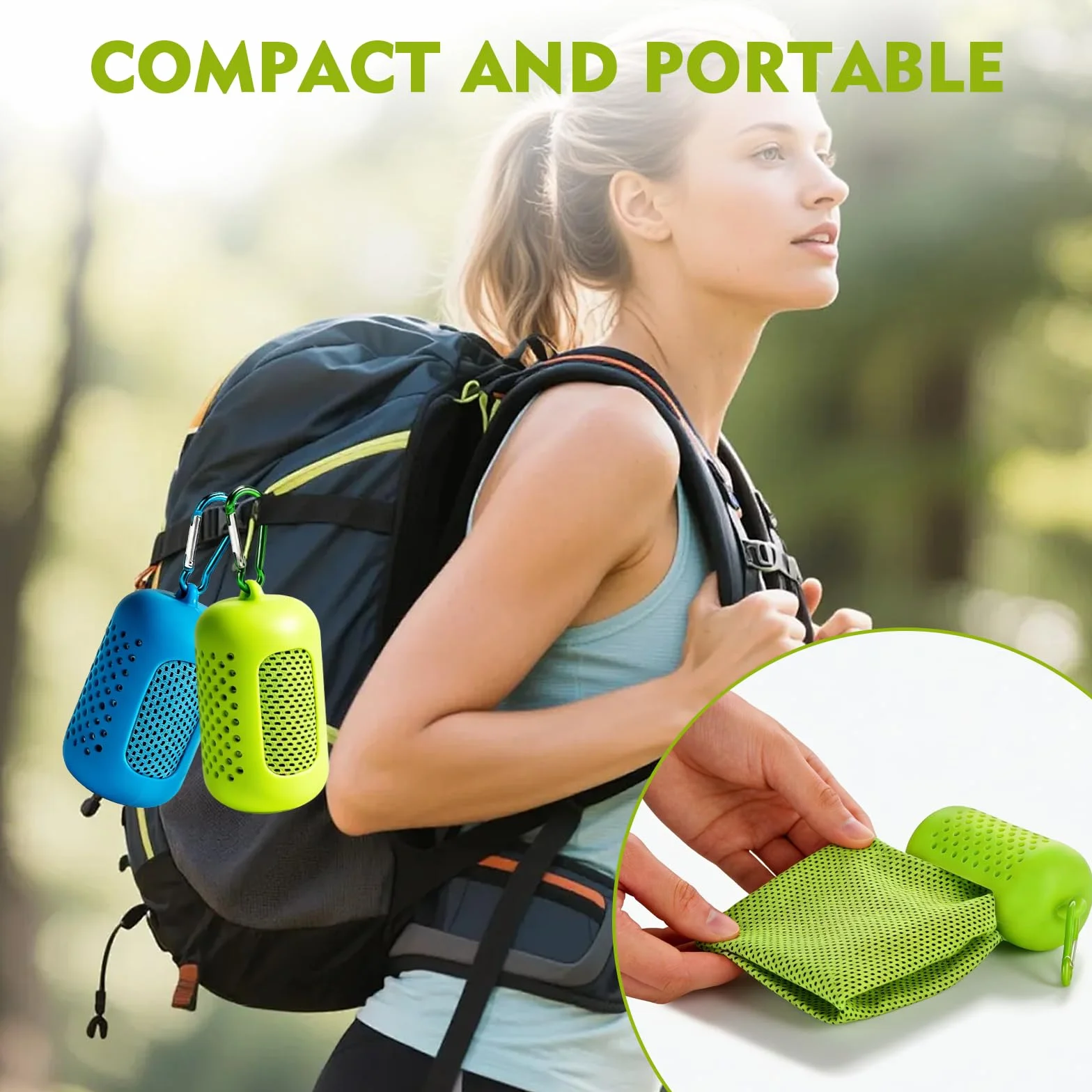 Kühlendes Handtuch 4er Set,Cooling Towel Mikrofaser Kühltuch Sporthandtuch Schnelltrocknend,Schnell kühlend mit Verdunstungskälte,Kühlhandtuch für Fitness Yoga Laufen Outdoor 30x90 cm mit Silikonhülle