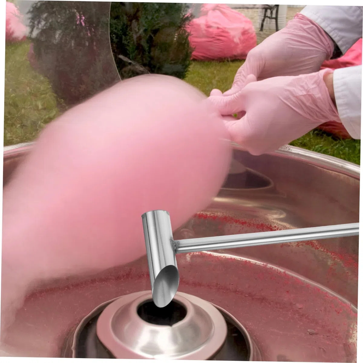 Edelstahl Marshmallow-Zuckerlöffel Mit Langem Griff Für Zuckerwattemaschine Stabiler Und Verschleißfester Metalllöffel Zur Einfachen Dosierung Von Zucker Leicht Zu Reinigen Und Praktisch