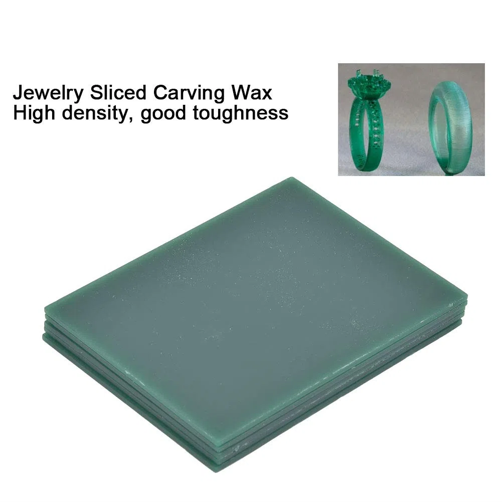 5 Stück Modellierwachs, Schmuckwachs Scheiben, Grüner Schmuck Schnitzwachs | Grüner Schmuck Schnitzwachs, Schmuck Modellierung Skulpturenproduktion Zubehör, Schmuck Carving Wax for Jewellers