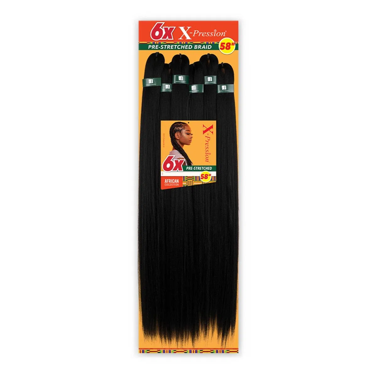 Sensationnel 6 x X-Pression vorgedehntes Geflecht, 147,3 cm (1B)