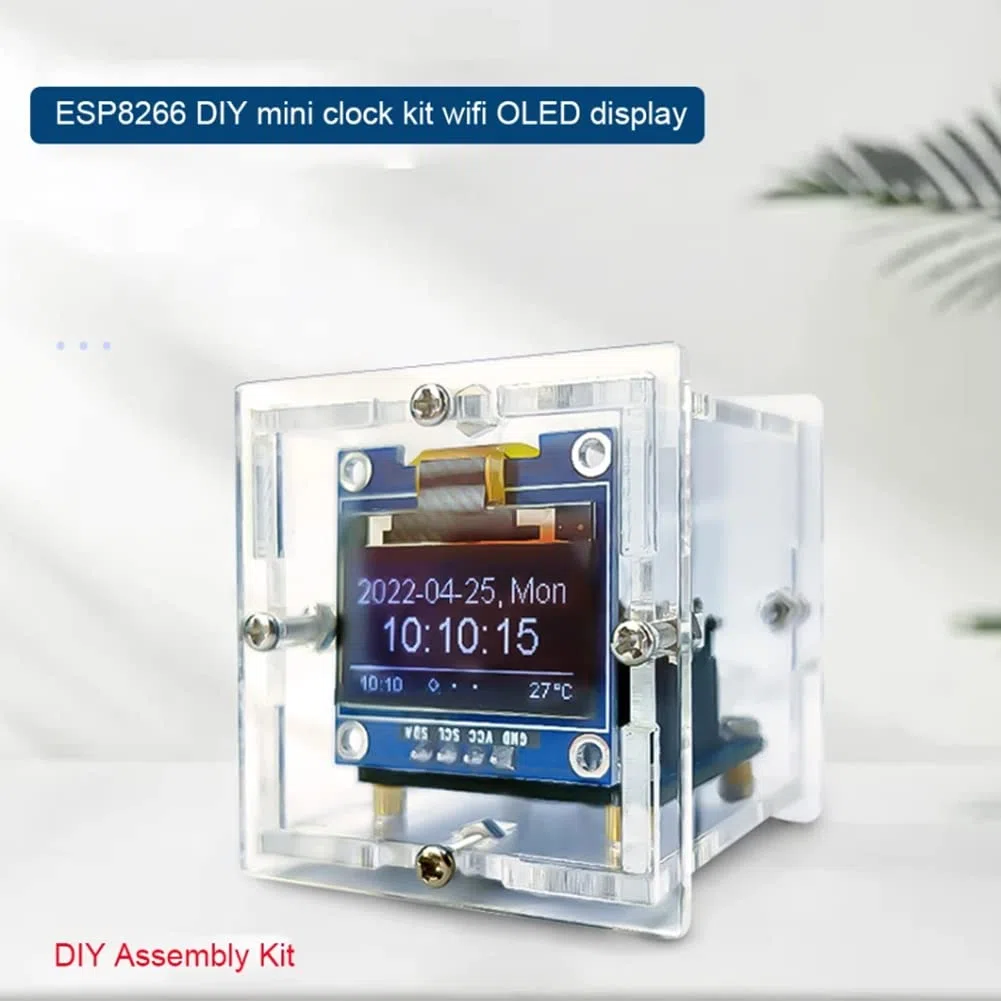 ESP8266 DIY Electronic Kit Mini Clock OLED Display mit DIY LöTprojekt