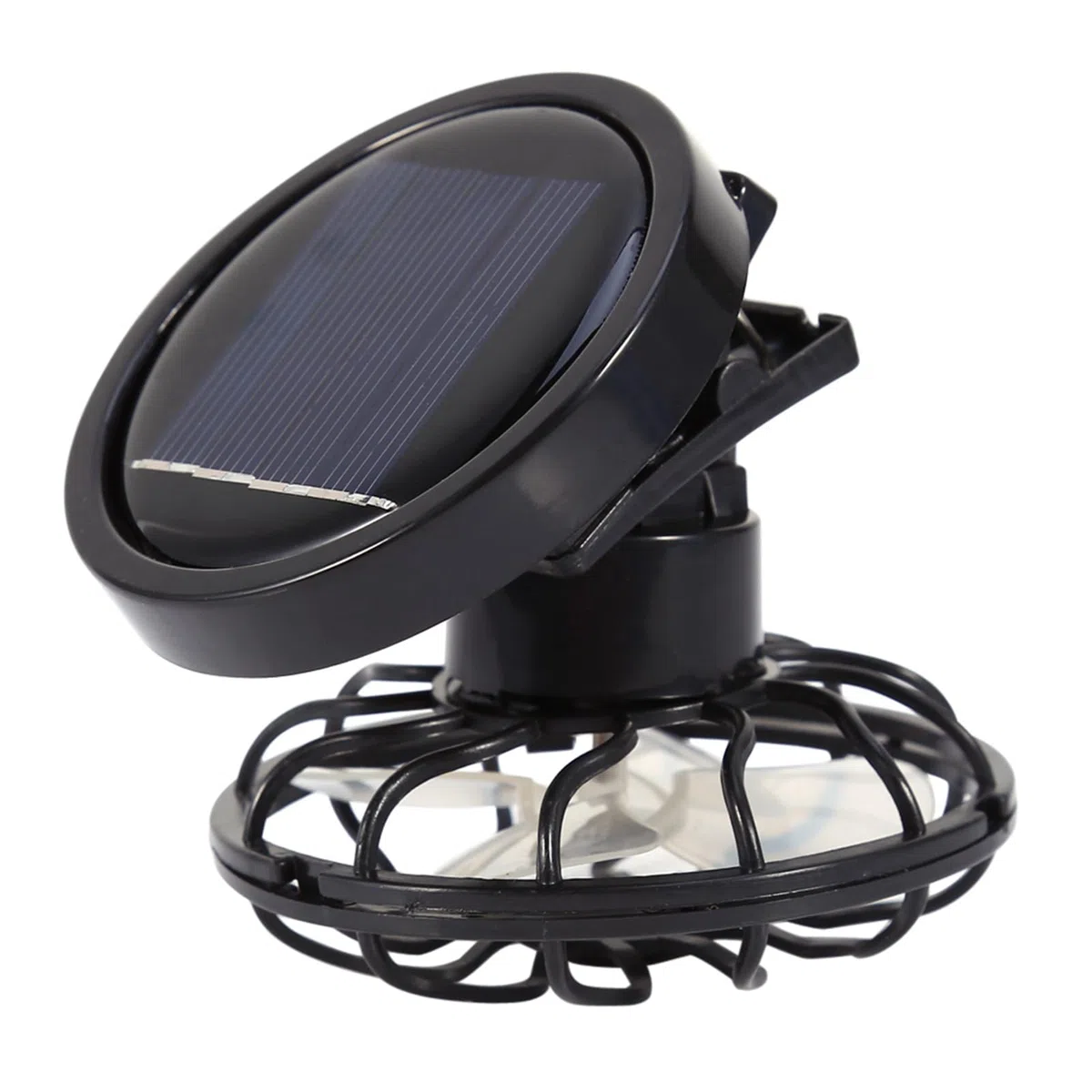 Solar-Clamp/Holder-On-Mini-Ventilator, Tragbarer Kühler für Outdoor-Camping-Reisen, Keine Batterie Erforderlich, Solarenergie, Kühle Brise Zum Wandern, Angeln