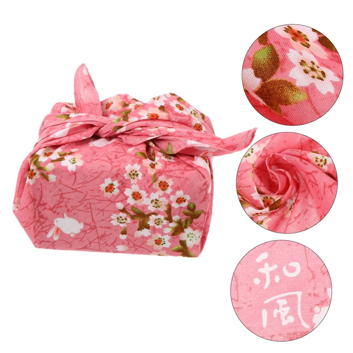 Cabilock 2 Stk Furoshiki-bento-tasche Quadratische Tischsets Japanischer Stoffumschlag Taschentuch Platzdeckchen Japanisches Furoshiki-tuch Gedrehtes Garn Wickeltuch Japanischer Stil