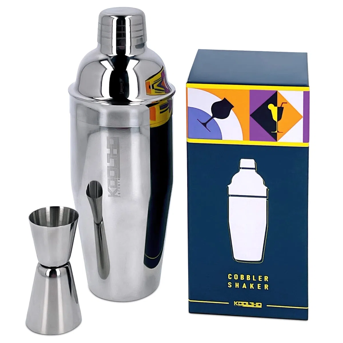 Cobbler Shaker Cocktail Messbecher cl, Profi Cocktailshaker Edelstahl Einzeln, Alkohol Messbecher mit Skala 2cl 4cl für Anfänger Barkeeper, Cocktails Utensilien für Bartender, Rostfrei Drink Zubehör