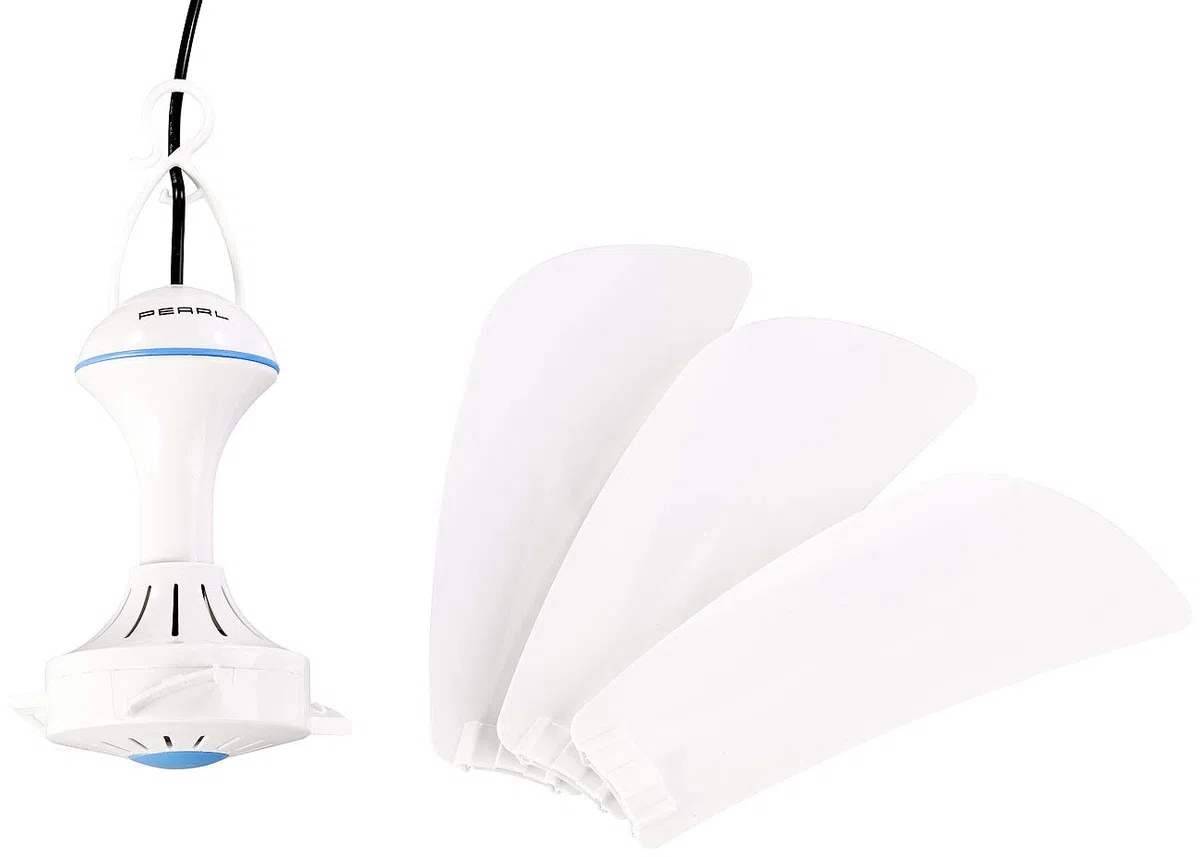 PEARL 12V Deckenventilator: Mobiler 12-V-Deckenventilator mit Aufhänger, Ø 46 cm, 6 W, 330 U/Min. (12V Wohnmobil, 12 Volt, Mini)