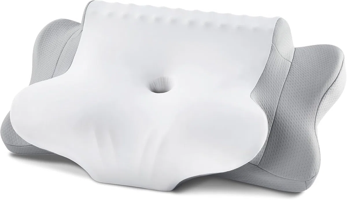 Nackenkissen Kopfkissen, Memory Foam Kissen Ergonomisches Kopfkissen, Nackenstützkissen für Seitenschläfer, Rücken und Bauchschläfer