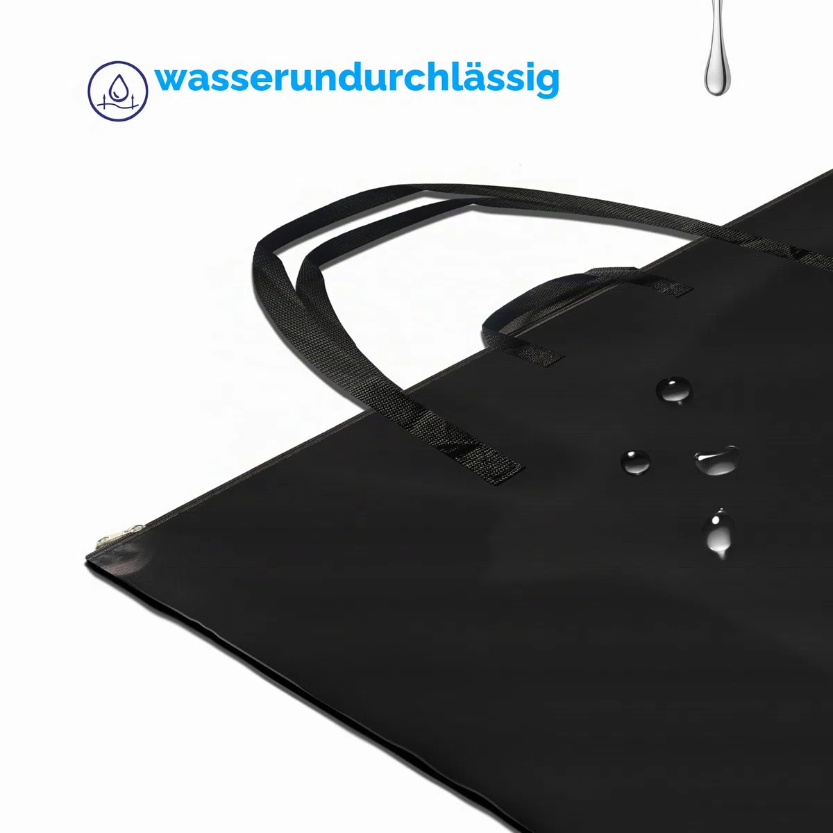 Vantasii Schwarzes Kunst-/Portfolio-Tasche (61 x 91 cm) mit Schultergurt