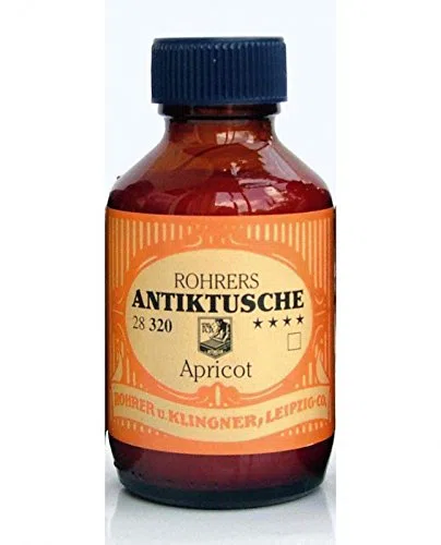 ROHRERS Antiktusche,Apricot, 100 ml Glasflakon