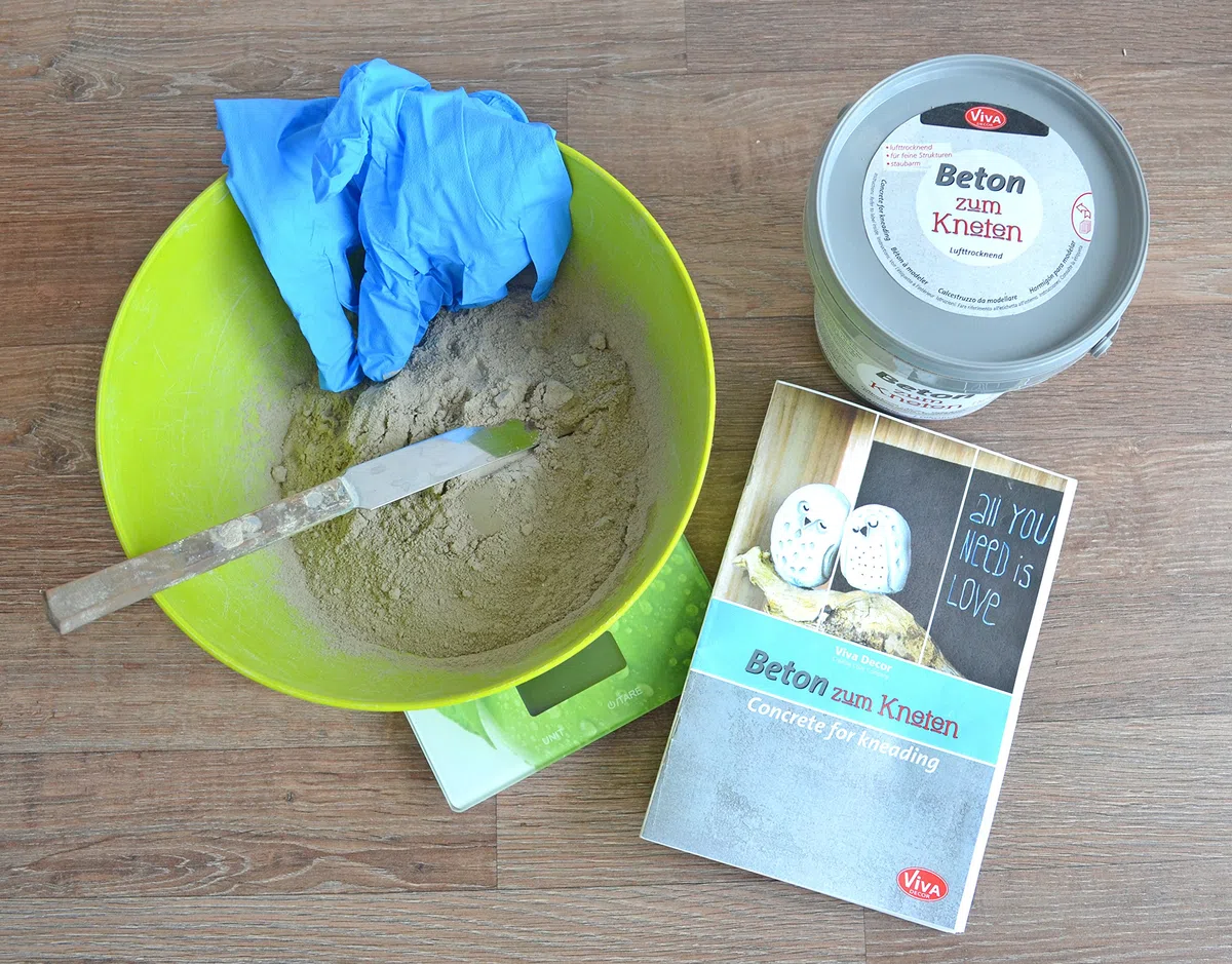 Viva Decor Beton zum Kneten – Kreativer Bastelbeton im 4,5 kg Eimer für vielseitige DIY-Projekte
