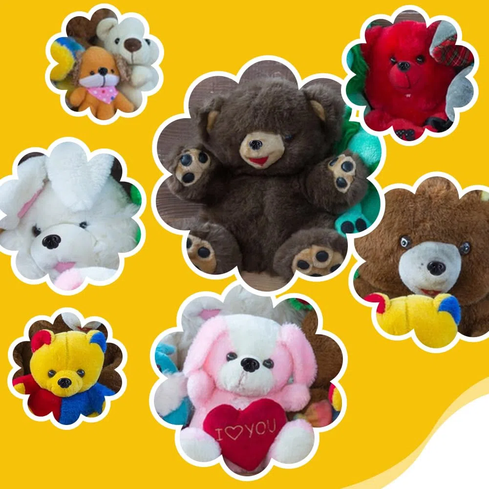 AHANDMAKER 70 Stück Sicherheitsnasen In 6 Stilen Schwarze Bastelnase Mit Abstandshalter 9mm 11.5mm 13mm 15mm 15.5mm 18.5mm Für Amigurumi Häkelbären Puppen Stofftiere