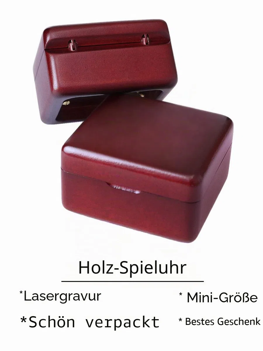 Sinzyo Hogdseirrs Spieluhr, Vintage-Holz-Mechanismus, Spieluhr, Geschenk für Weihnachten, Geburtstag, Valentinstag, Kinder, Freunde