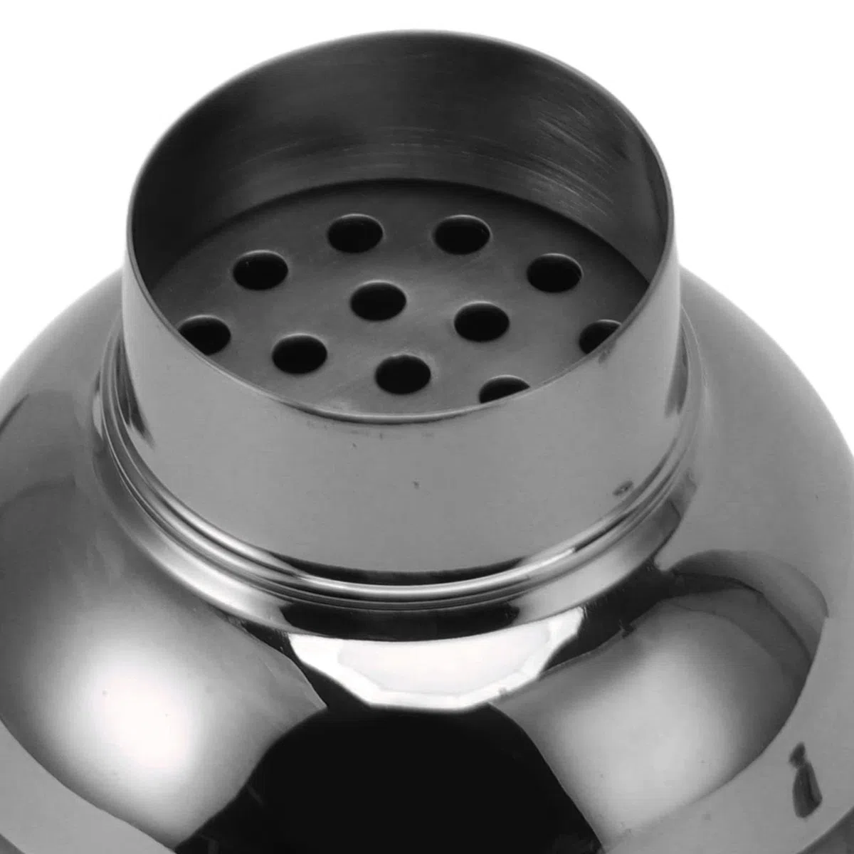 Cocktail-Shaker aus Edelstahl Mit Sieb Und Deckel, Kleiner Martini-Shaker aus Edelstahl, Kleiner Mini-Martini-Shaker Für Mixgetränke(Schwarz)
