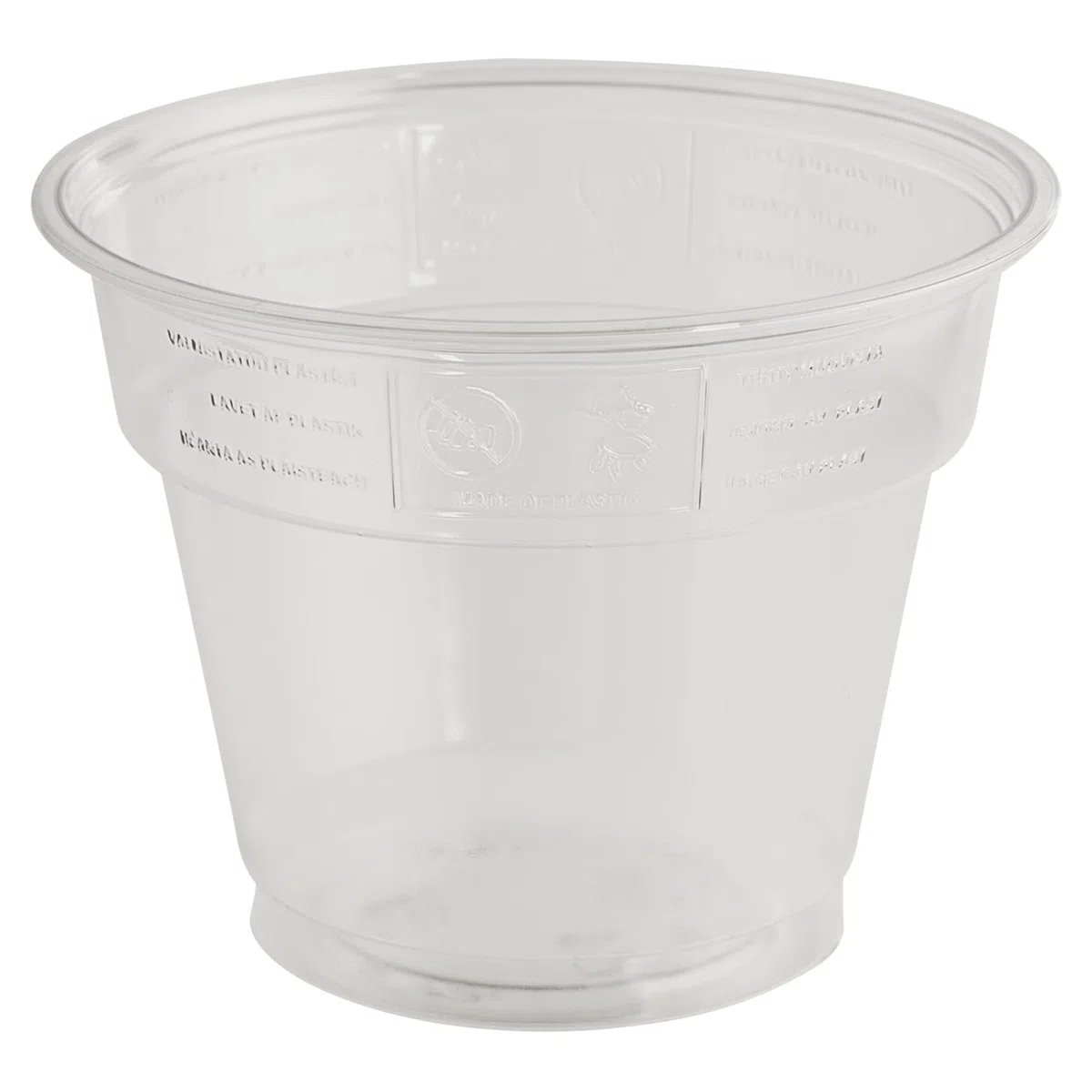 PAPSTAR 86806, 50 Trinkbecher Hurricane, Smoothiebecher, Dessertbecher, PET, 0,28 l, Durchmesser 9,5 cm, Höhe 7,3 cm, glasklar