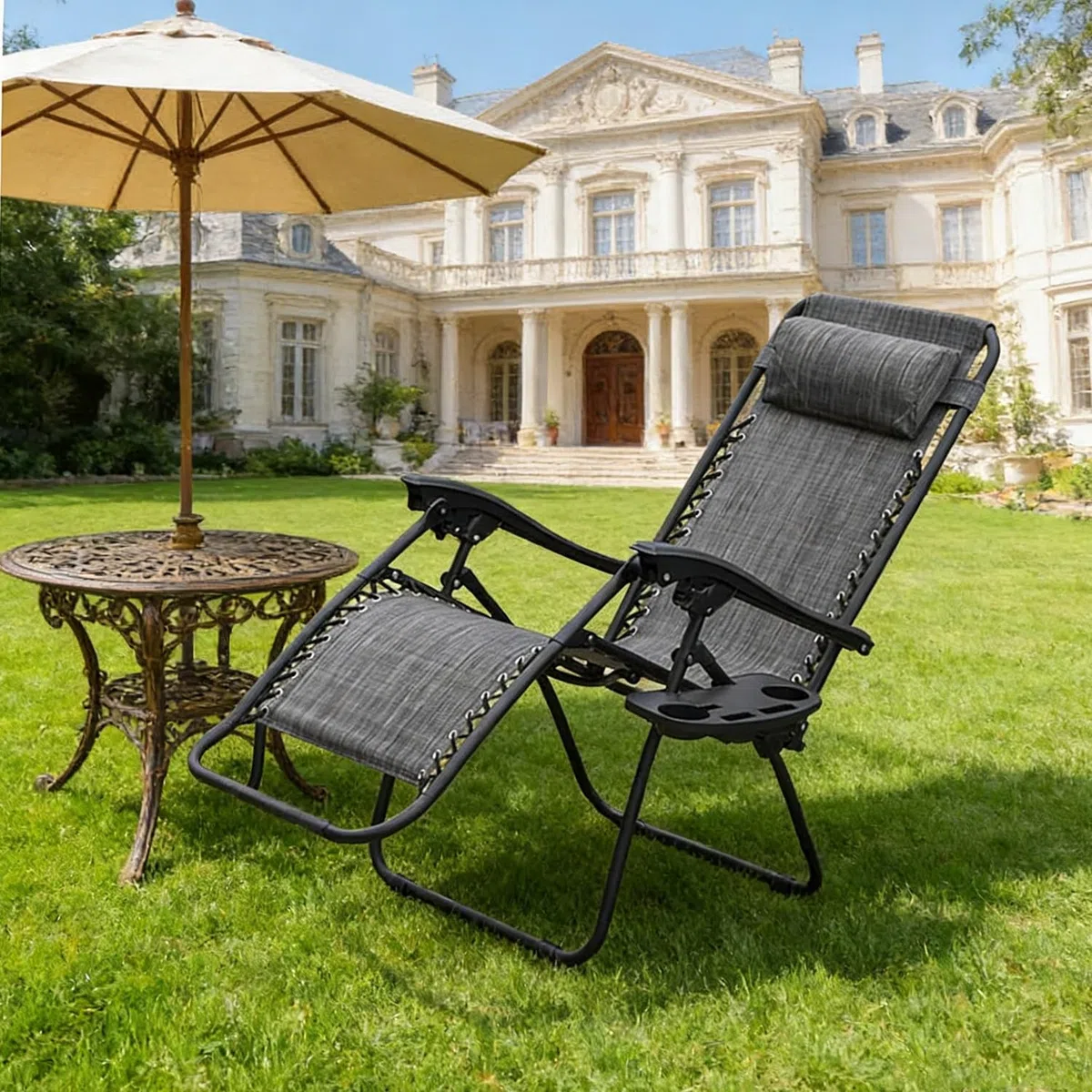 Liegestuhl Bezug Ersatz 160x43cm Mit Spannseil Set Gartenstuhl Bespannung Atmungsaktiv Für Relaxliege Outdoor Sonnenliege Stoff(Lattice,160 * 43cm)