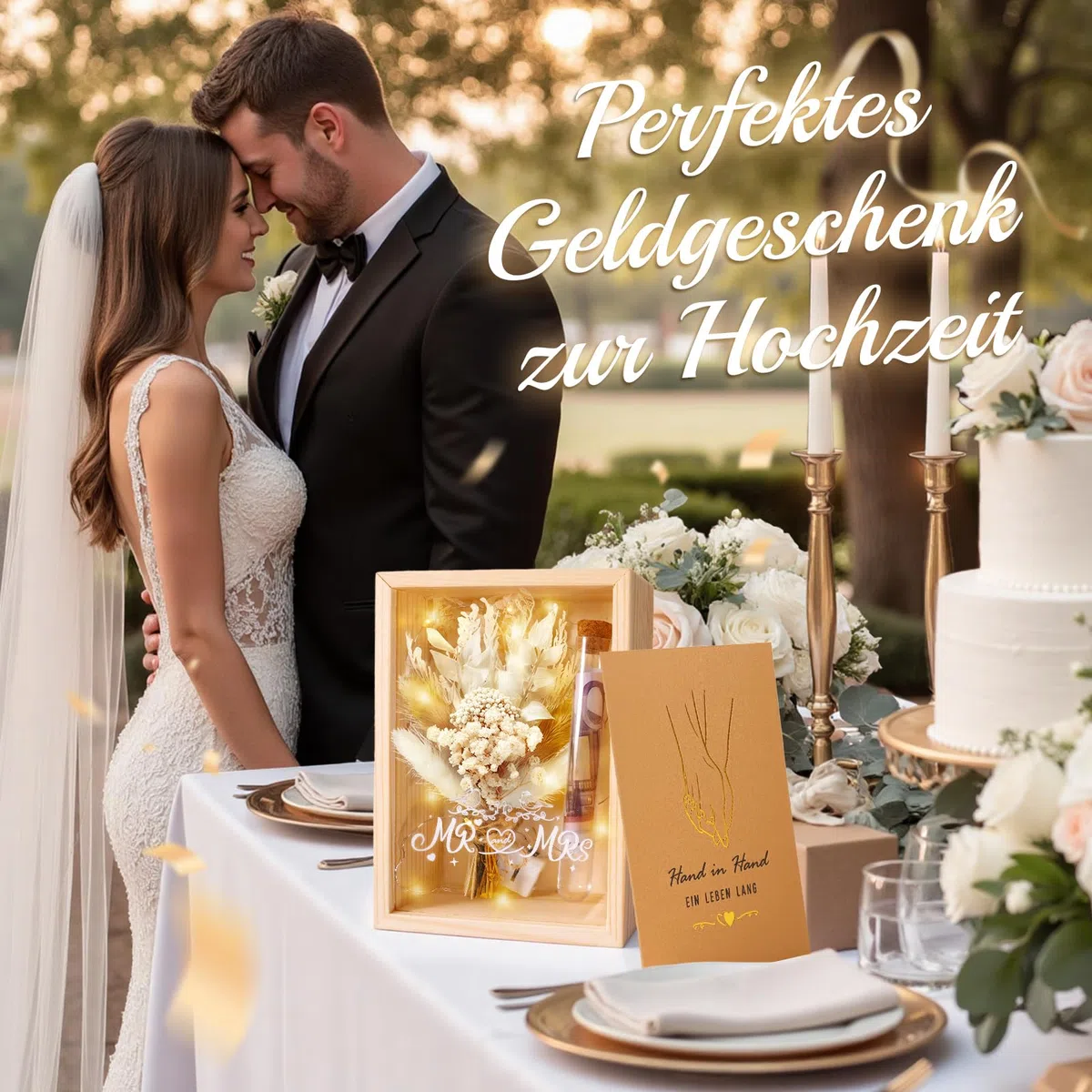 Dusor Hochzeitsgeschenke für Brautpaar, Hochzeitsgeschenk Geld, Geldgeschenk Hochzeit, Karte Geschenk Hochzeit, Mr & Mrs Hochzeitsgeschenke, Geldgeschenke zur Hochzeit, Paar Geschenke, Hochzeitstag
