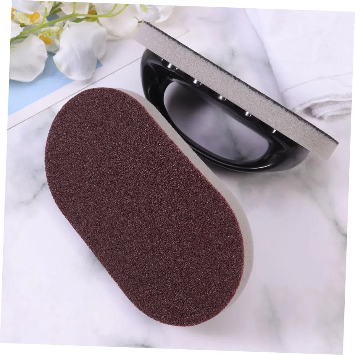 Mobestech 6stücke Emery Schwamm Bürste Mit Handgriff Effektive Reinigungsschwämme Für Töpfe Pfannen Badewanne Spüle Langlebige Und Schonende Scheuerpads Zufälligen Farben