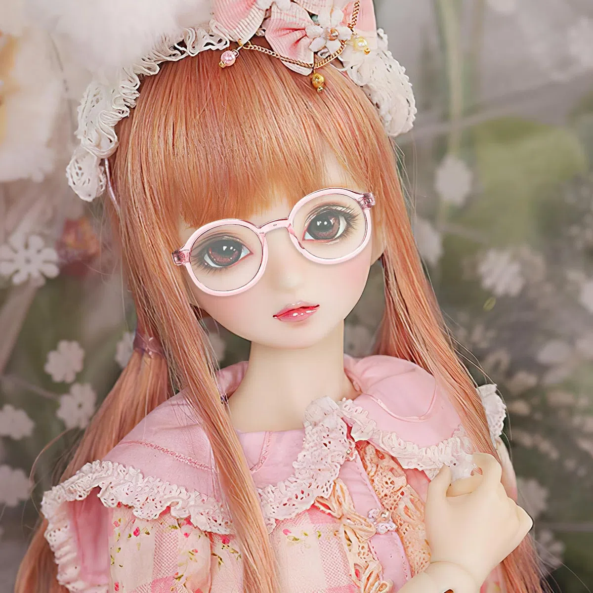 SHINEOFI Mini-Puppenbrille 6 Stück Puppenzubehör Mit Transparenten Gläsern Kostümbrillen Für Baumwollpuppen Plüschtiere Und Puppenhauszubehör Dekoratives Mini-Accessoire