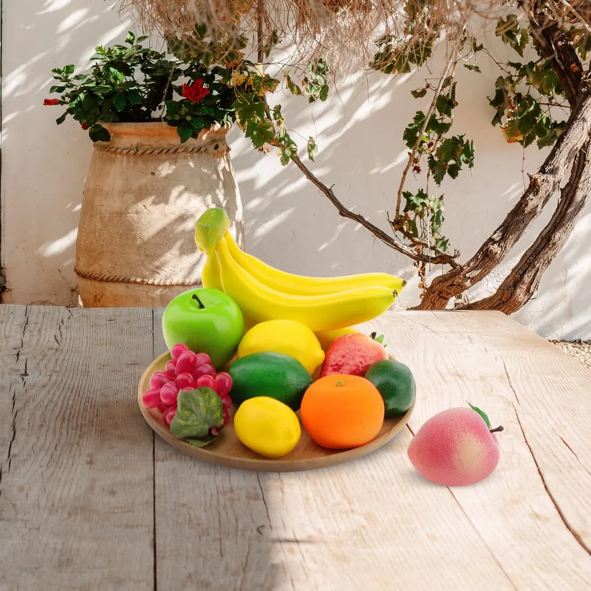 10 PCS Künstliche Früchte Dekoration Haushalt Gefälscht Banane Zitrone Orange Erdbeeren Apfel Pfirsich Traube Andere Faux Realistisch Fotografie Requisiten