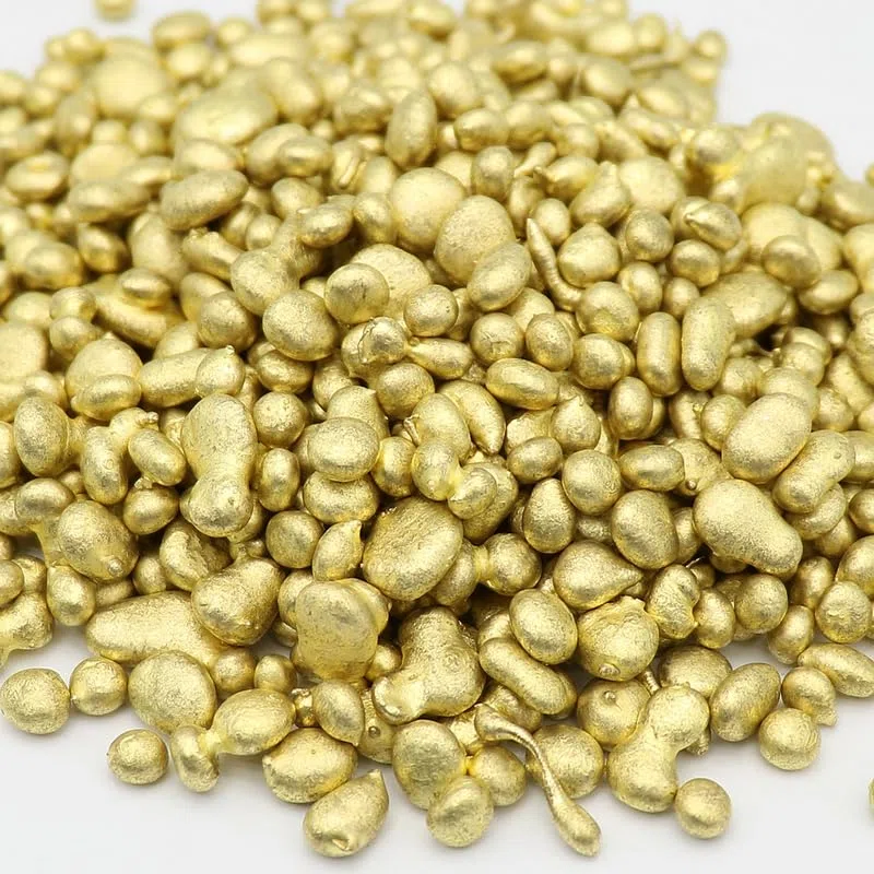 100/200/500G H75 Messing Granulat Schmuck Werkzeuge Messing Casting Körner Material Granulat DIY Handwerk Halsketten Anhänger Gießen (500G)