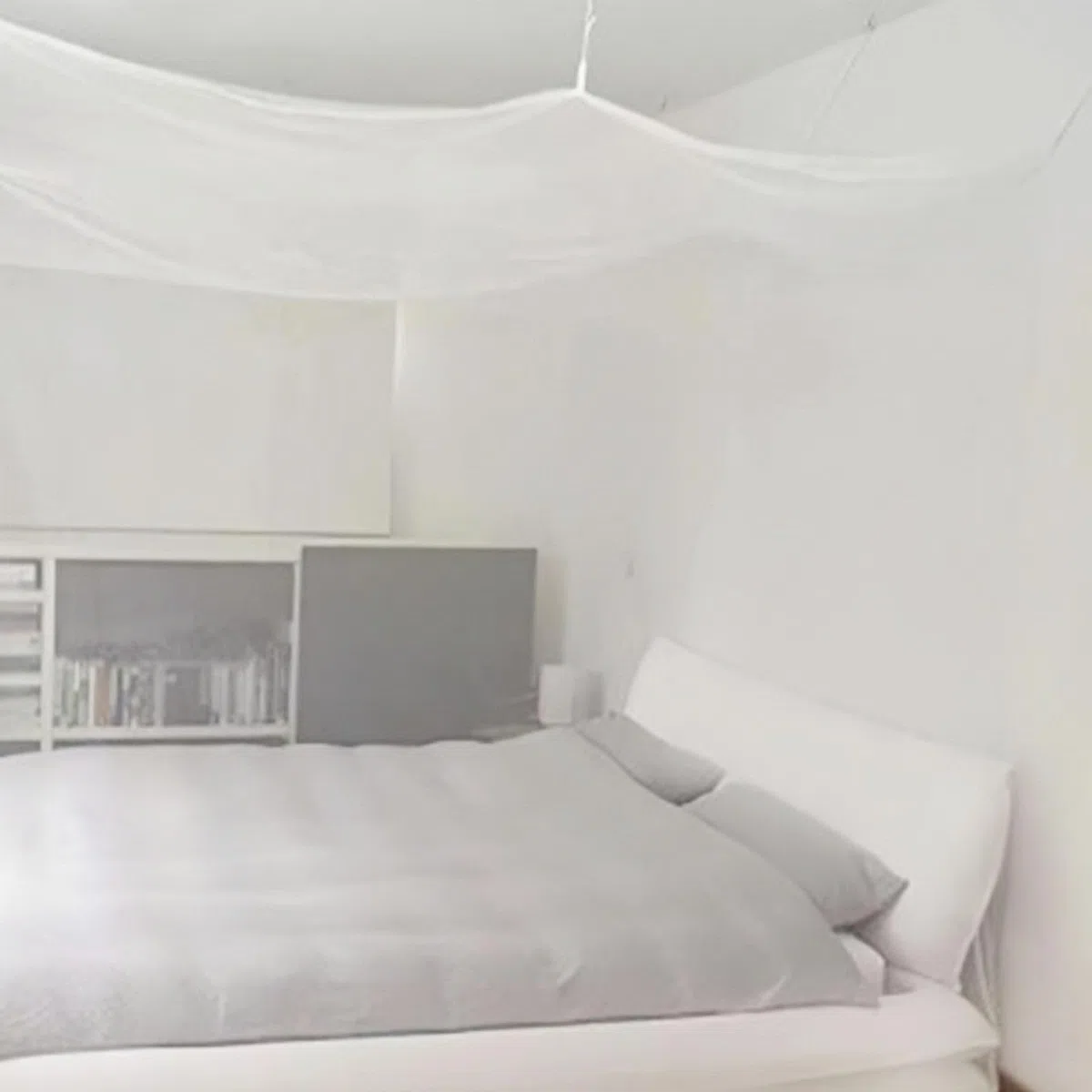 GBKDQQ Moskitonetz für Innen und Außen, Moskitonetz Bett für Doppelbett Einzelbett, moskitonetz Reise Moskitonetz Outdoor Camping, Feinmaschiges als Moskitoschutz, 220 x 200 x 200 cm (Weiß)