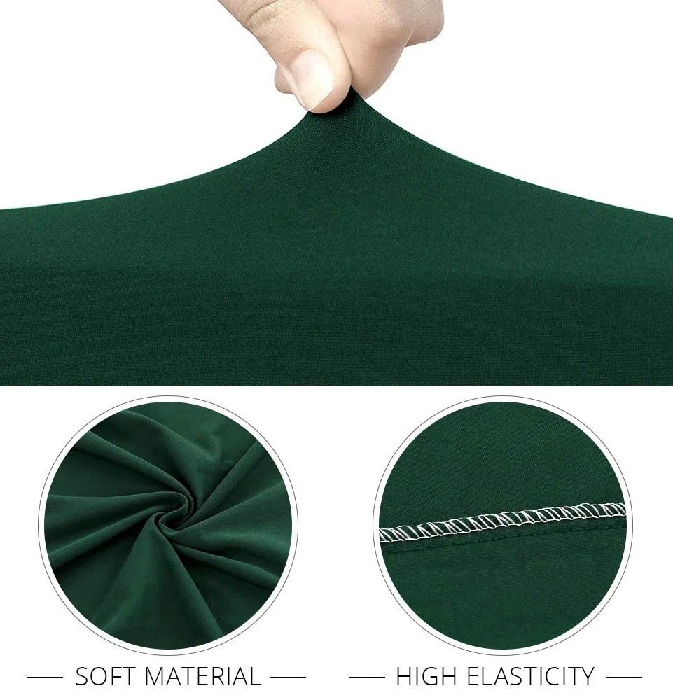 AngLink Stuhlhussen 4er Set Dunkelgrün - Stretch Stuhlbezug Waschbar Langlebig Universal Stuhl Hussen für Bankett Hotel Küche Restaurant Haus Hochzeit Deko