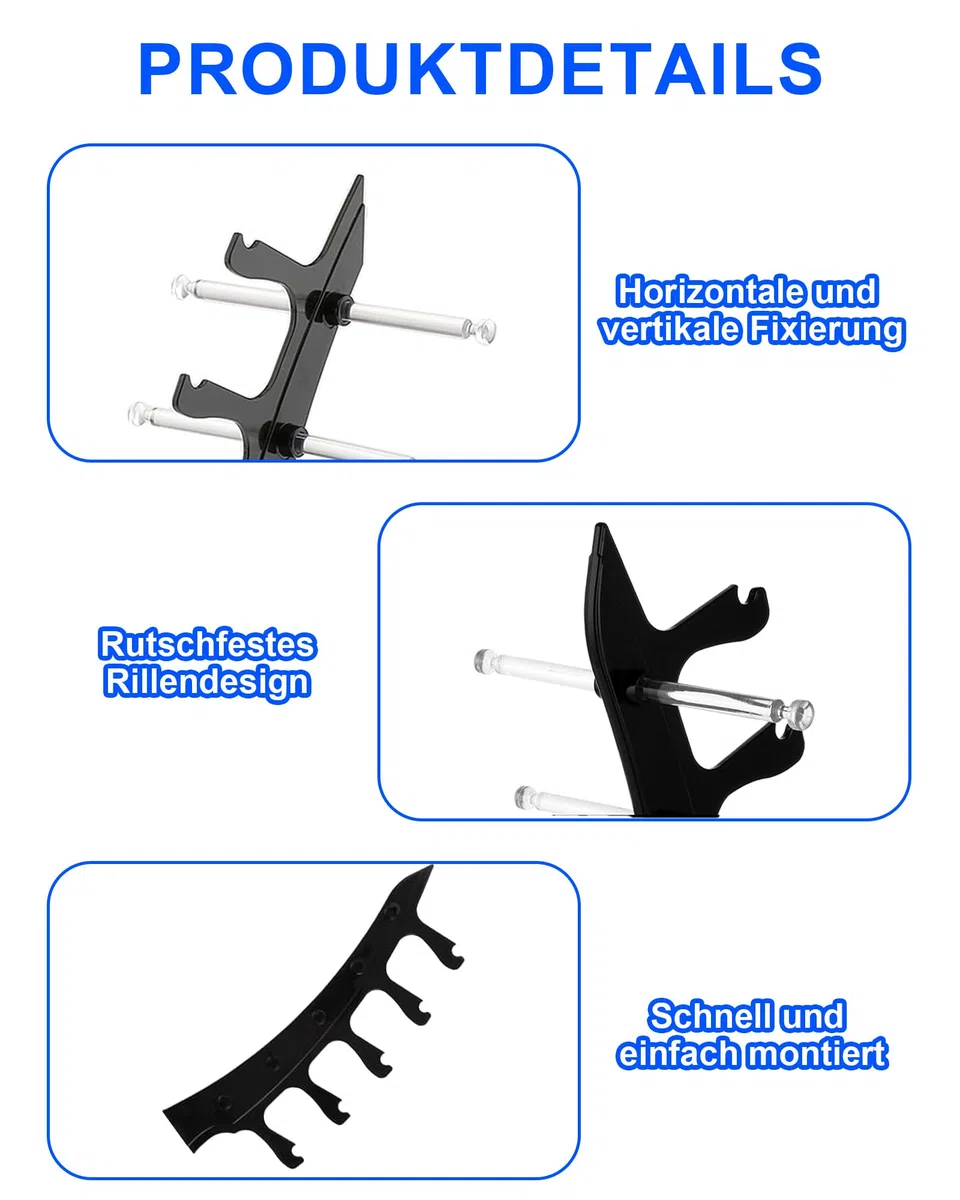 2 Stück Brillenhalter Brillenständer für 5 Brillen Rack: Brillenständer für Mehrere Brillen aus Acryl zur Aufbewahrung und Präsentation im Brillengeschäft oder Zuhause für Verkäufer und Nutzer