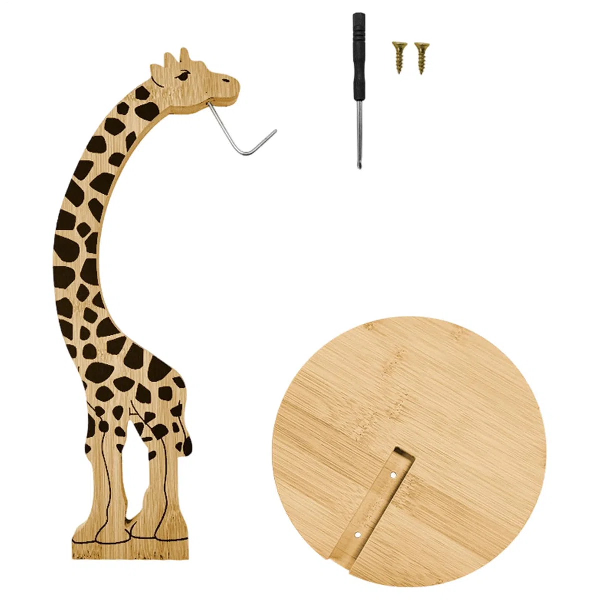 Bananenaufhänger, Giraffenform, -Organizer, Bananenregal mit stabilem Design, Obstaufbewahrungsständer mit Anti-Kipp-Basis, Küchentheke, Werkzeug, Bananenhalter für Zuhause, Küche