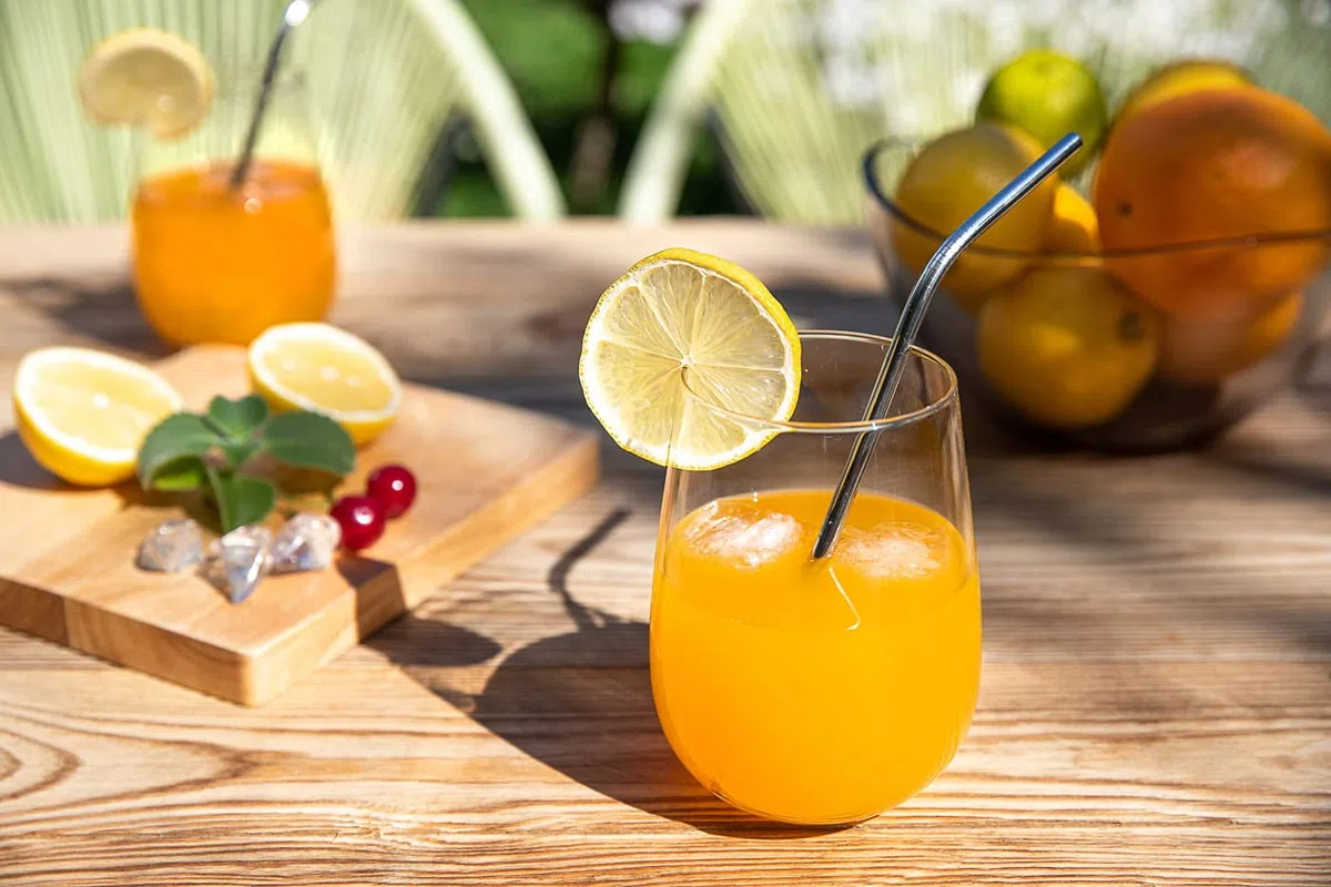 Set mit 6 Gläsern für Wasser und alkoholische Getränke, Glatte und transparente Glasgläser von 360 ml, Spülmaschinengeeignet