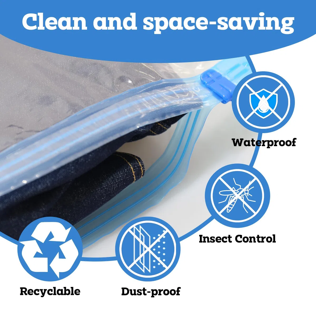 Vakuumbeutel für Kleidung mit Elektrischer Pumpe 10 Stück (4 Groß 80x60cm &3 Mittel 70x50cm &3 Kleine 60x40cm) Platzsparfunktion – für Kleidung, Bettwäsche, Reisen, Umzüge und tägliche Aufbewahrung