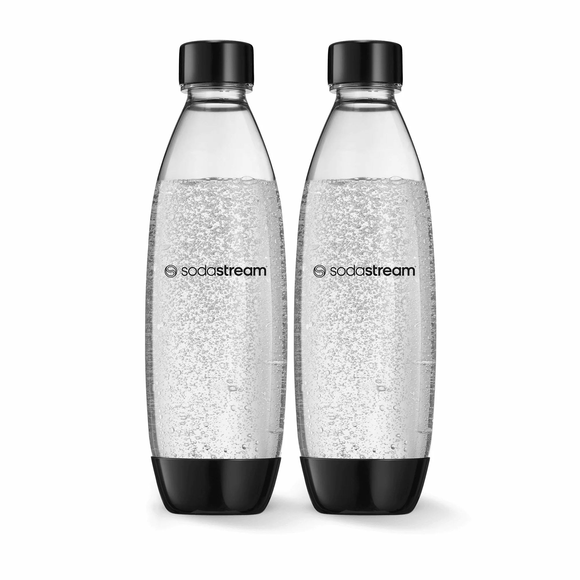 SodaStream Wasserflasche für kohlensäurehaltige Getränke, BPA-frei, spülmaschinenfest, kompatibel Spirit, One Touch, Terra, Art, Power&Source Sparkling Water Makers– Kunststoff , Schwarz, 1741221440