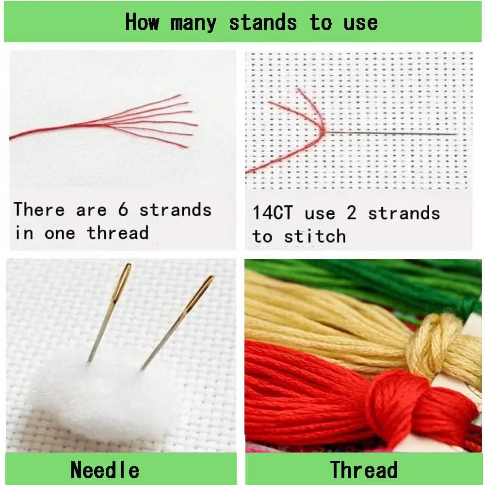 Kreuzstich Set Vorgedruckt,Unterwasserwelt 14Ct 40X50Cm Stickvorlagen Stickbilder Vorgedruckt Kreuzstich Stickpackungen Stickpackung Tier Cross Stitch Embroidery Kit Stickset Sticken Set Erw
