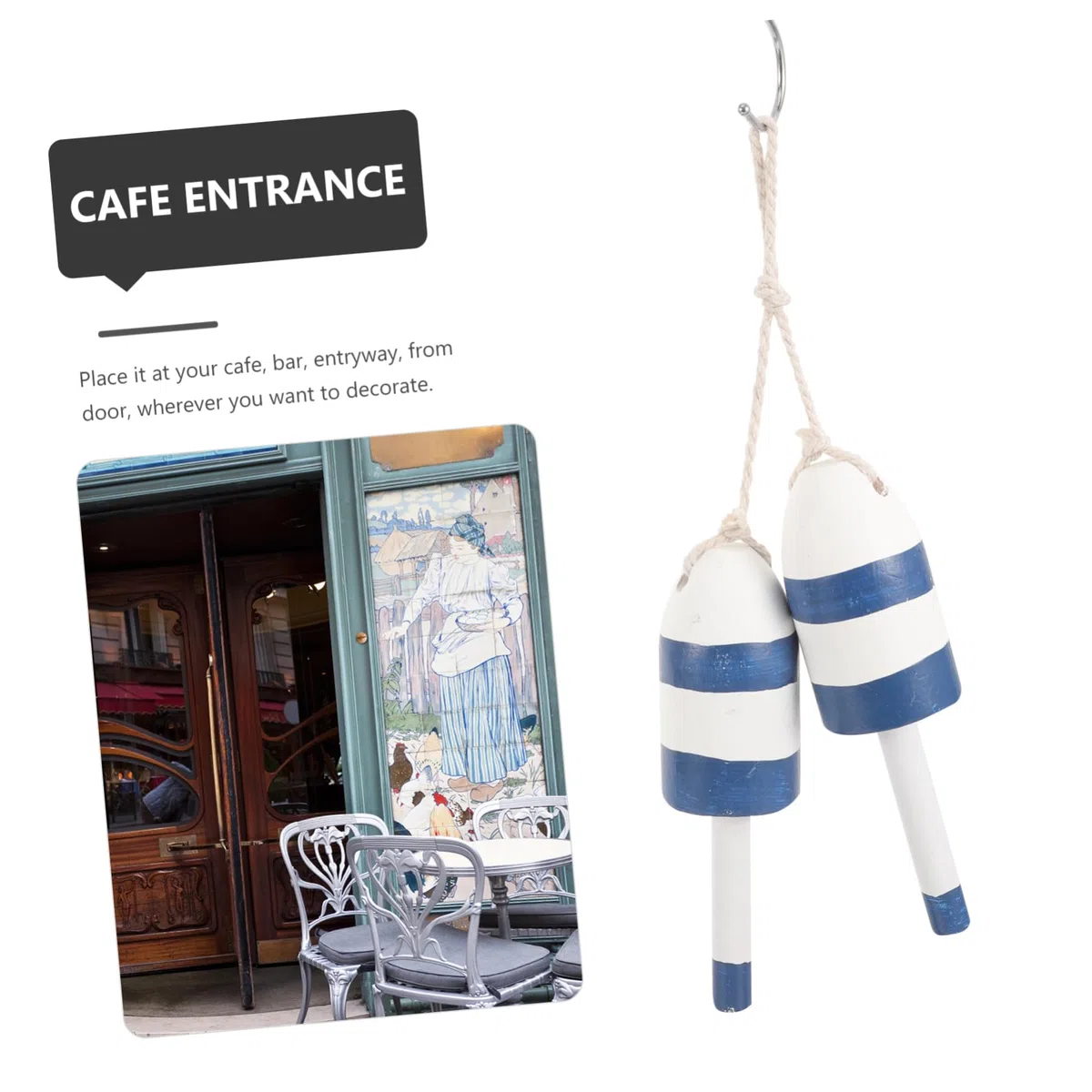 Mediterraner Wandbehang mit Nautischem Hängeornament in Blau Kreative Wanddekoration für Sommerstimmung im Zuhause und Café