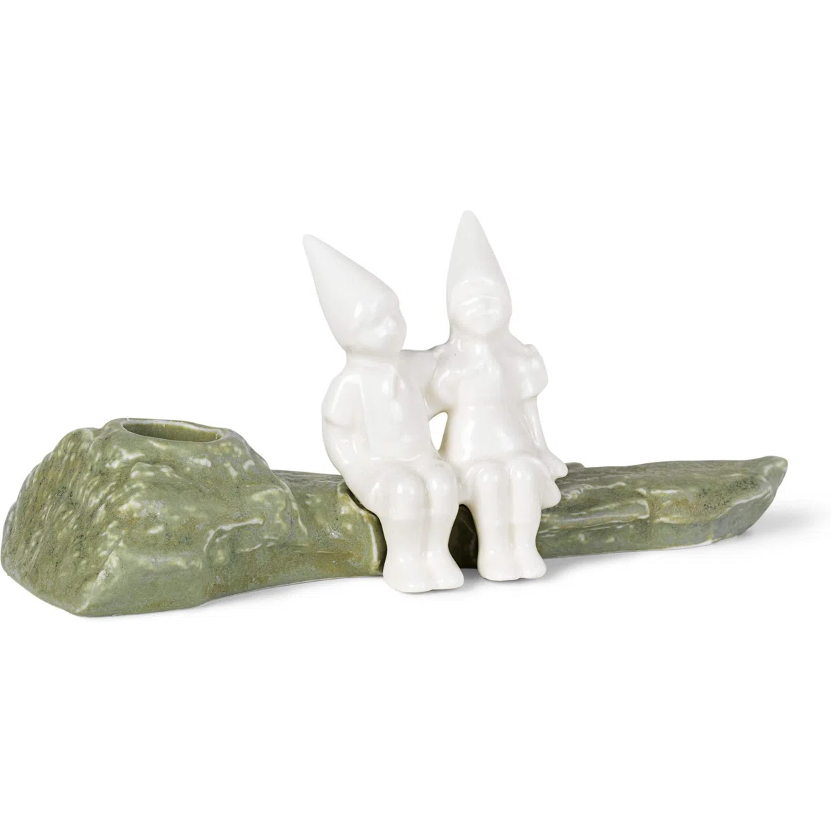 Kähler Weihnachtsumarmung H8.5 cm Weihnachtsgeschichten Dekoration, Weiss