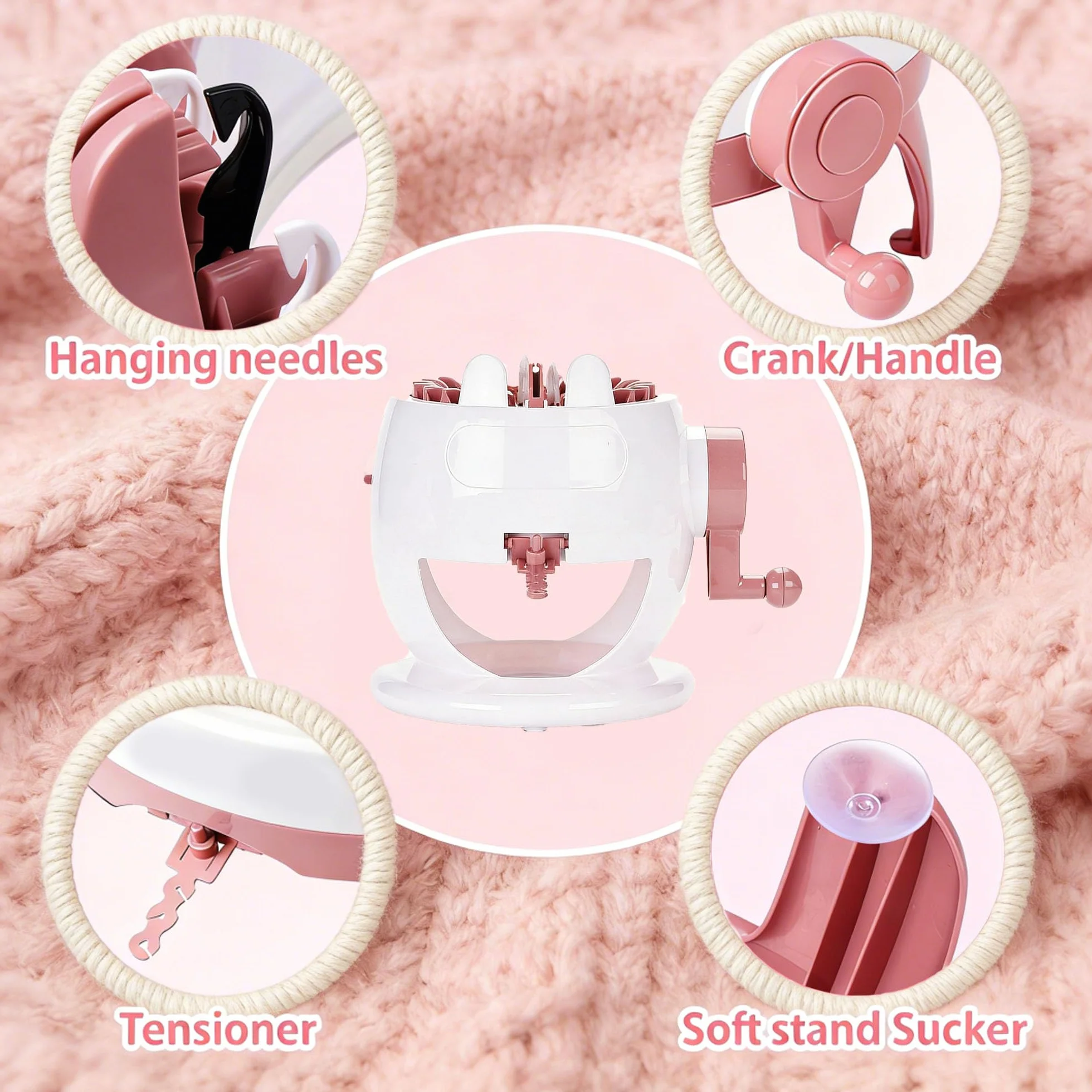 FGXY Strickmaschine, 22 Nadeln Intelligentes Webwebstuhl Webrahmen für Kinder Erwachsene DIY-Dualmodus strickmaschine für Socke, Mütze und Schal, Webrahmen für Kinder Erwachsene.