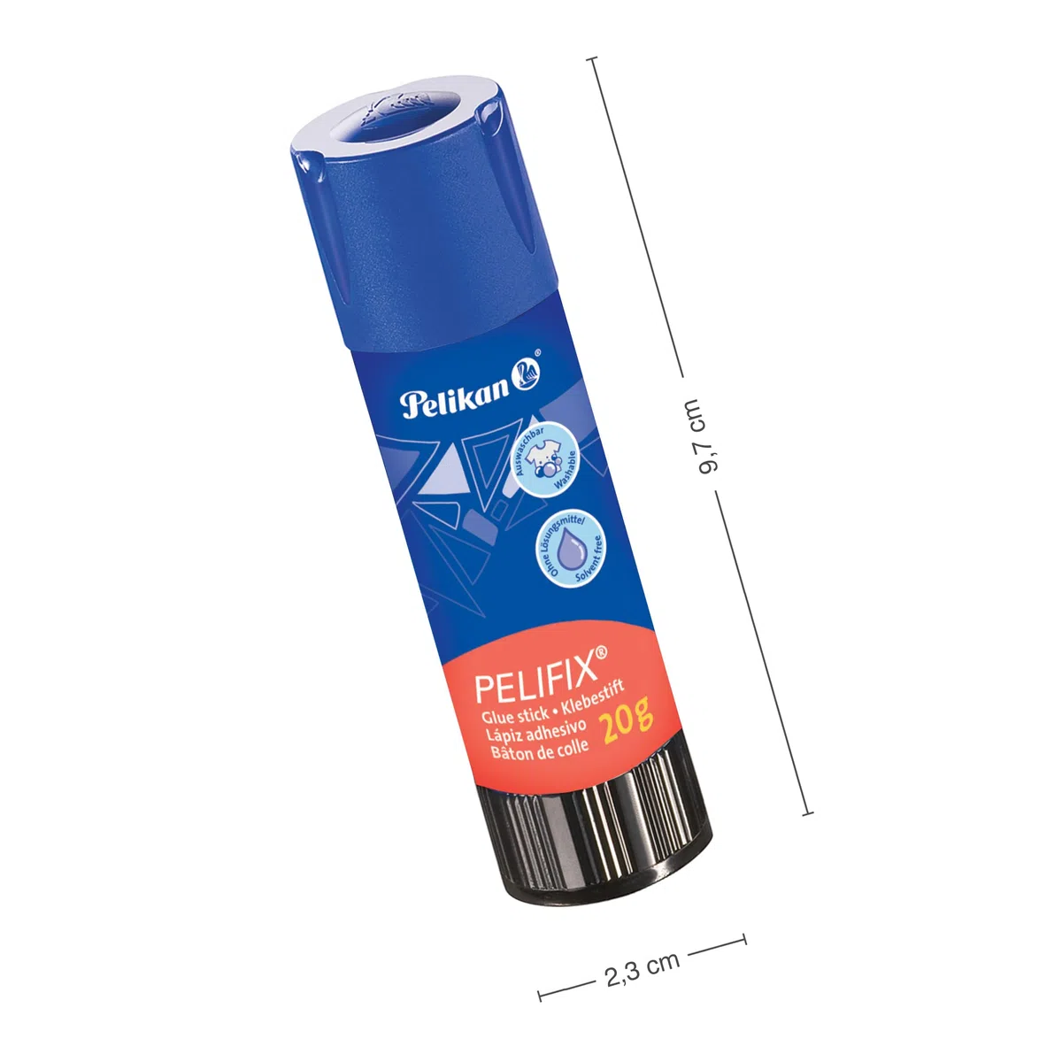 Pelifix Klebestift 20g, 20 Stück – kinderfreundlicher für Schule & Basteln