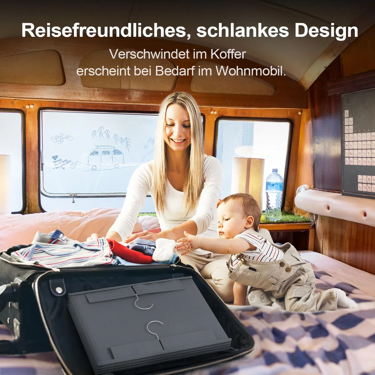 ALLTIDYUP Extra tiefer Hängeorganizer, Kleiderschrank Organizer Aufbewahrung 6 Fächer, Mesh-Taschen, stabil, platzsparend, ideal für Studentenwohnheim, Wohnmobil, Grau, 1 Stück