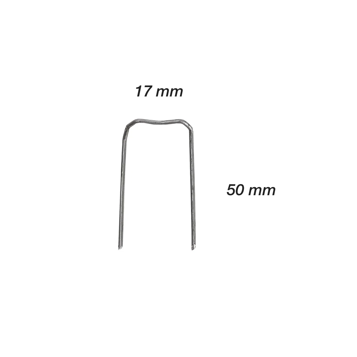 Inter Flowers GmbH Patenthaften im Set - Verschiedene Größen - Krampen Kranznadeln Haften Steckklammern Patenthafte für Kränze Römerhaften für den Garten (17 x 50 mm 60 Stück)