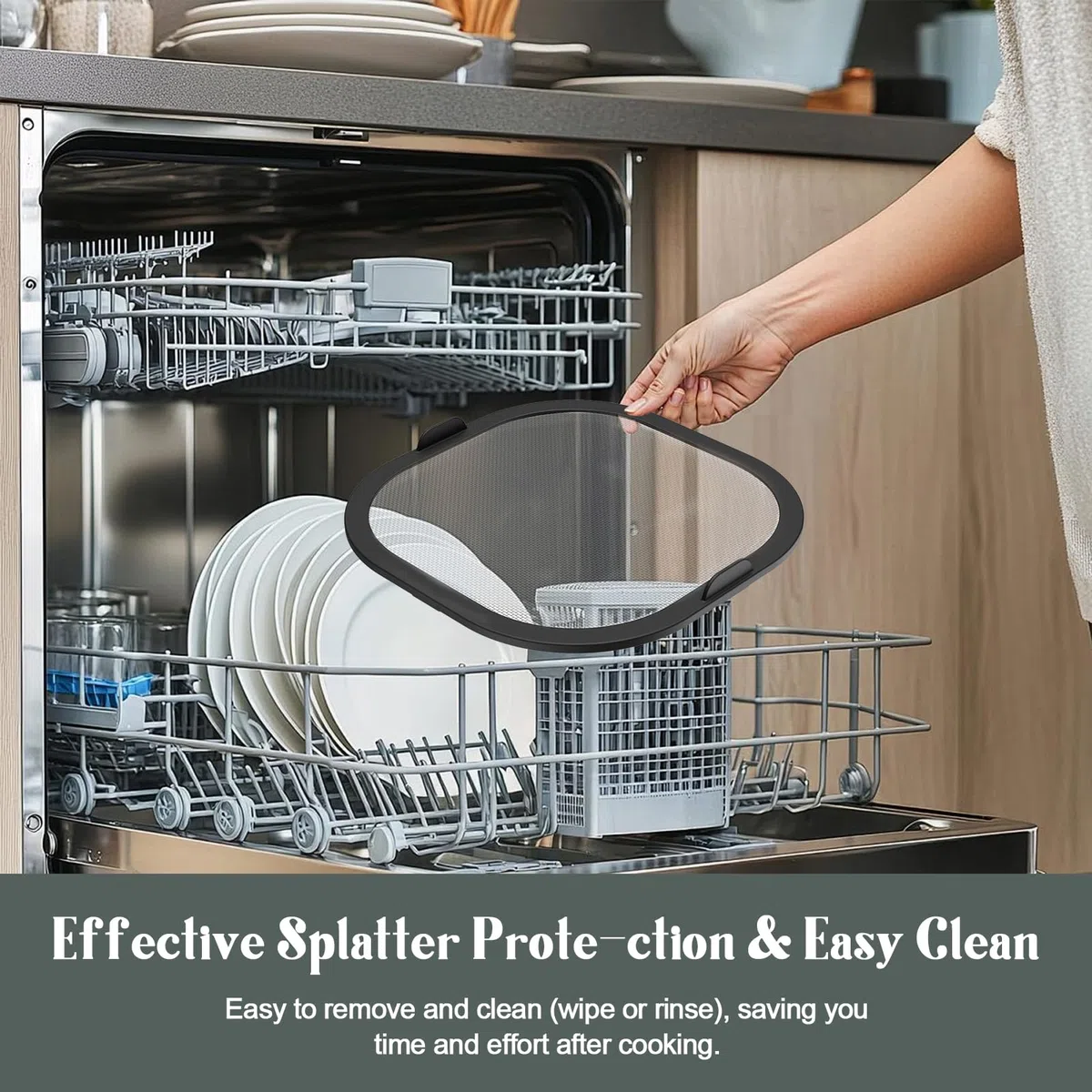 Edelstahl Spritzschutz für Ninja Crispi Pro AS101EU Spritzschutz Heißluftfritteuse für Ninja Crispi Pro Zubehör, Wiederverwendbar Airfryer Zubehör Gitter gegen Spritzen