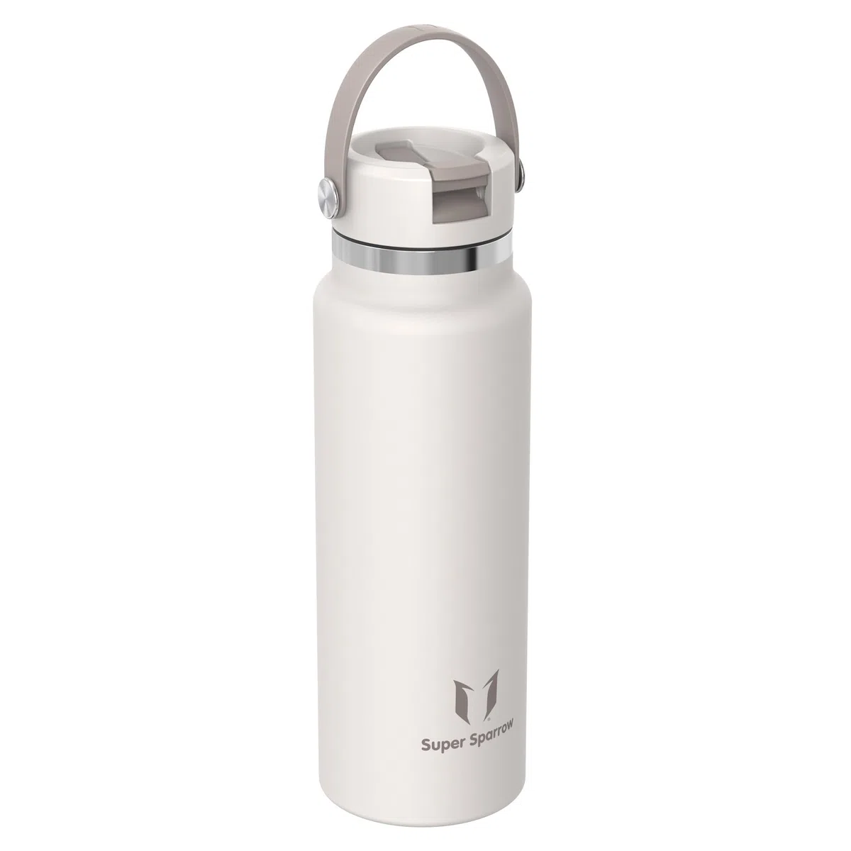 Sparrow Trinkflasche Edelstahl 1.2L - Weiter Öffnung SwivelSip Thermosflasche mit Strohhalm - BPA-frei, Auslaufsicher Trinkflaschen - Ergonomisch Thermoskanne für Sport, Reisen, Outdoor