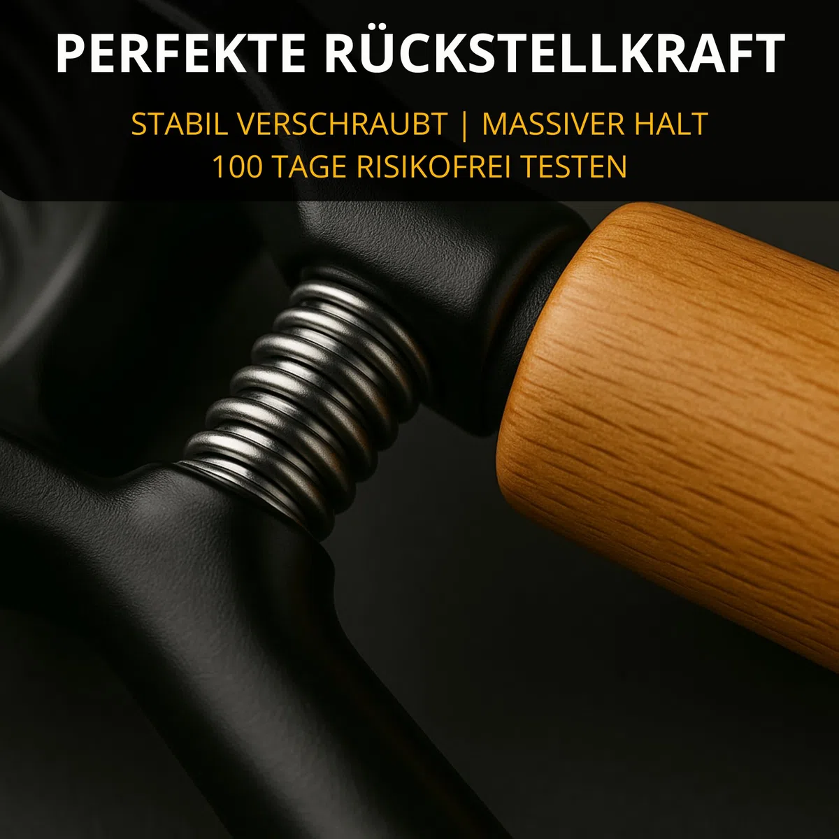 Thiru Nussknacker mit edlem Holzgriff 16cm - 100 Tage risikofrei testen - Walnussknacker für Hasel-, Paranüsse - ohne Kernzerquetschung - inkl. E-Book mit Rezepten - Leichte Kraftübertragung