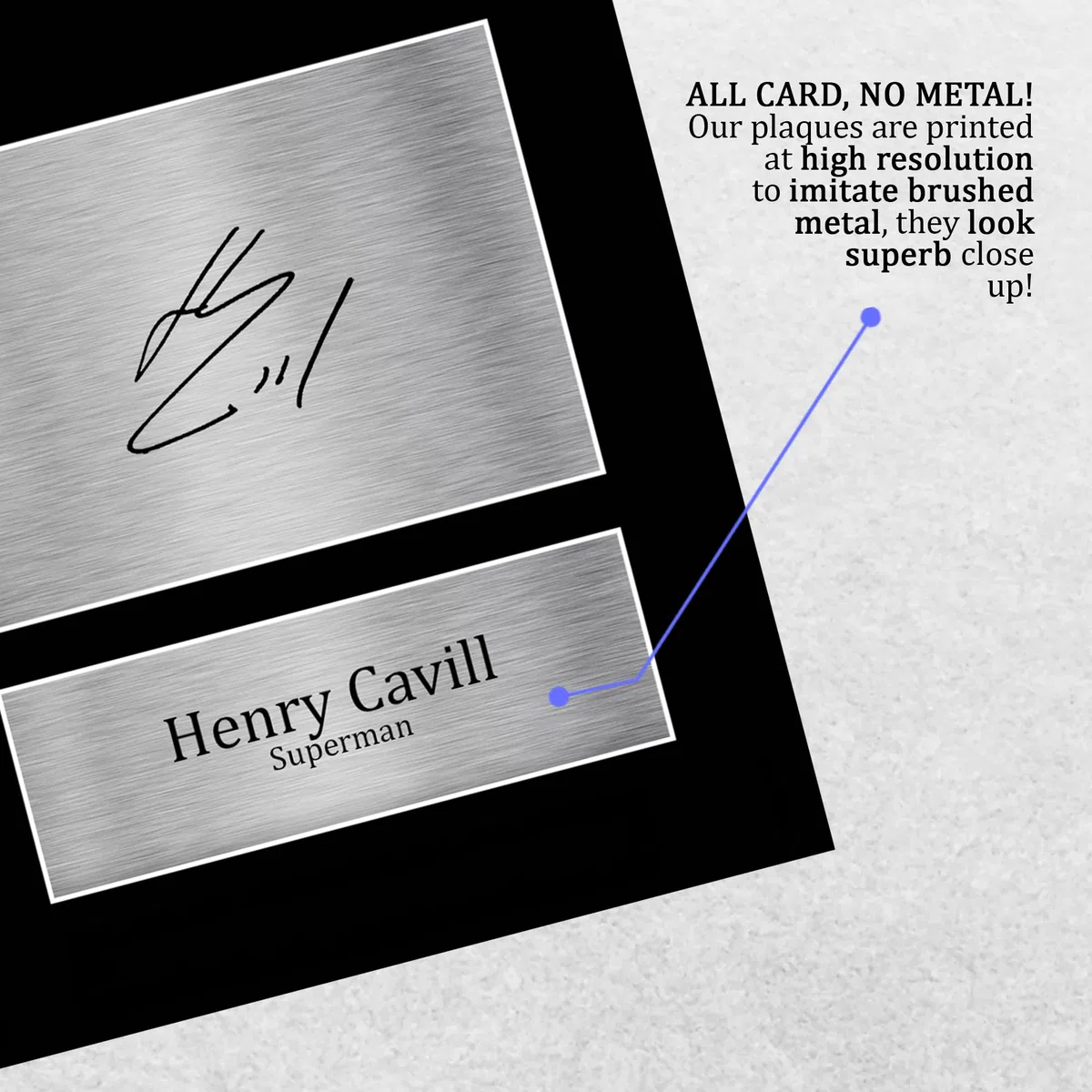 HWC Trading A4 Henry Cavill DCEU Superman Geschenke Geducktes Signiertes Autogramm Foto für Fans von Film Memorabilien - A4 Wanddekoration