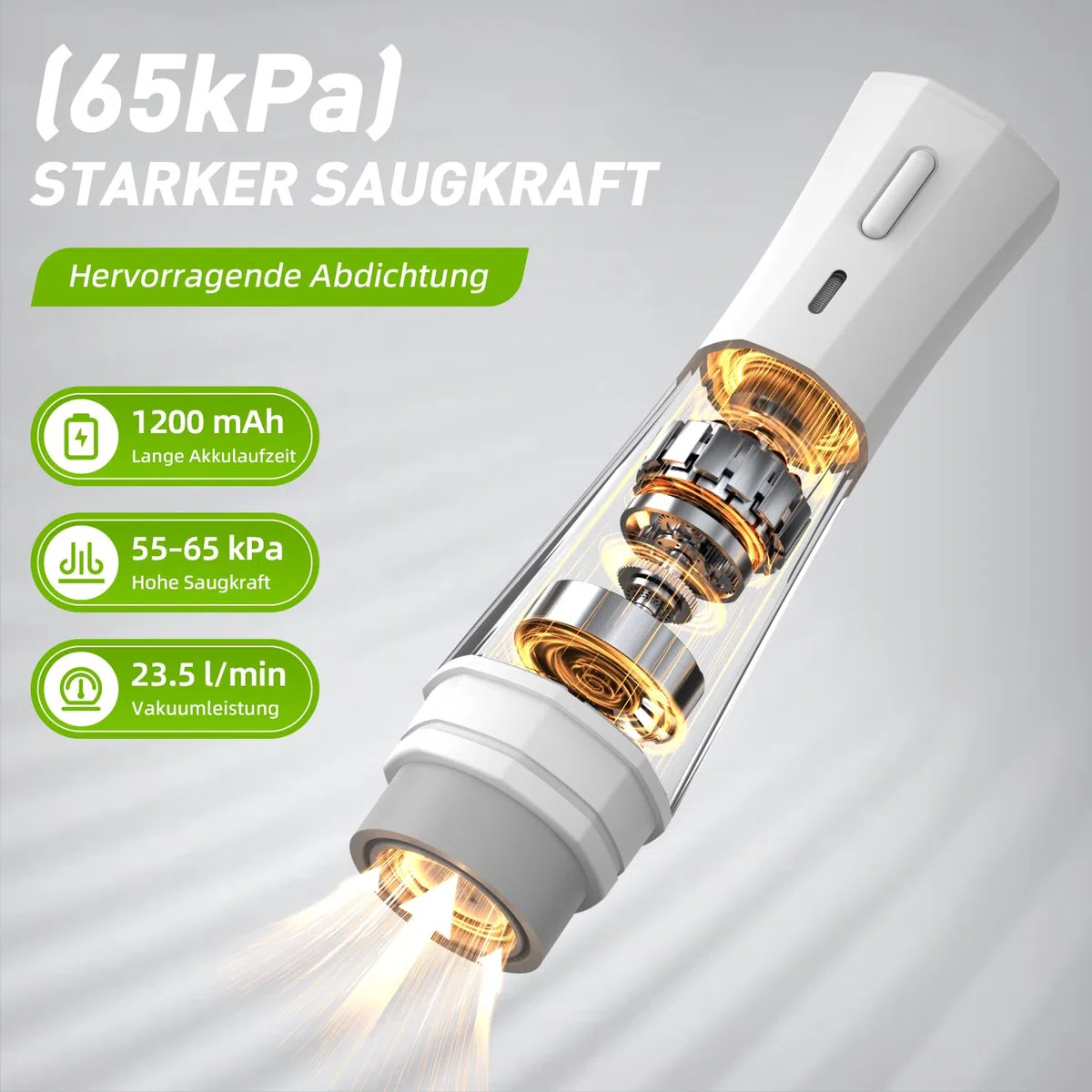 Ombrex Mini Vakuumiergerät – Tragbarer Vacuum Sealer mit USB-Aufladung, 30 Wiederverwendbare Vakuumbeutel, 60kPa Leistung, 1-Tasten-Bedienung, Kompaktes Design für Reisen, Büro & Küche