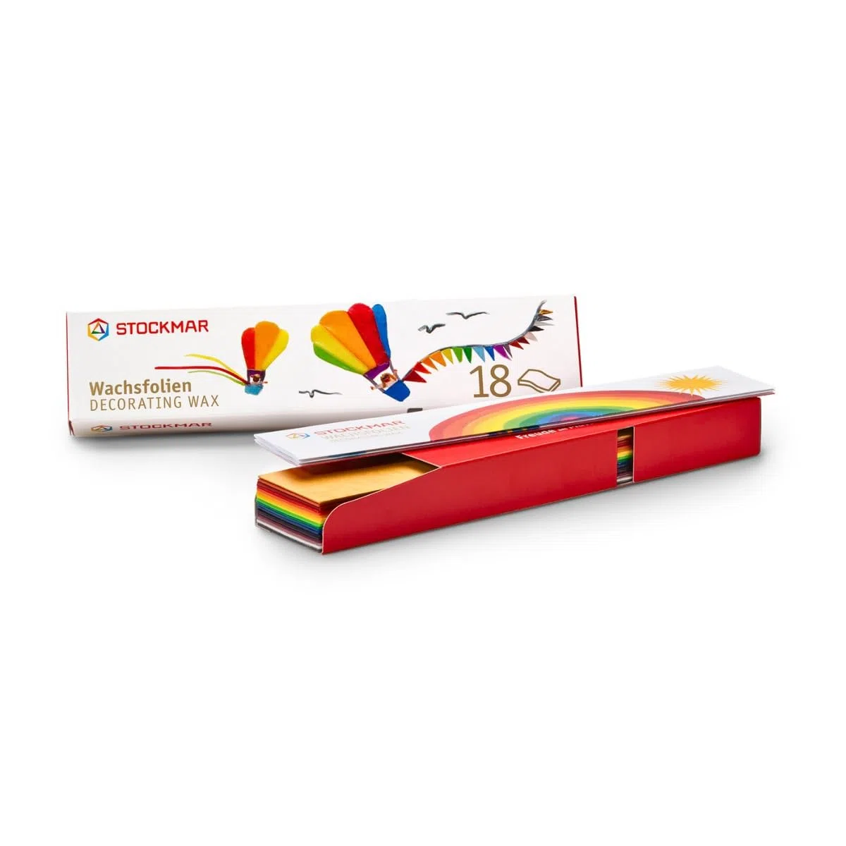 Stockmar Wachsfolien 20 x 4 cm - 18 Farben sortiert