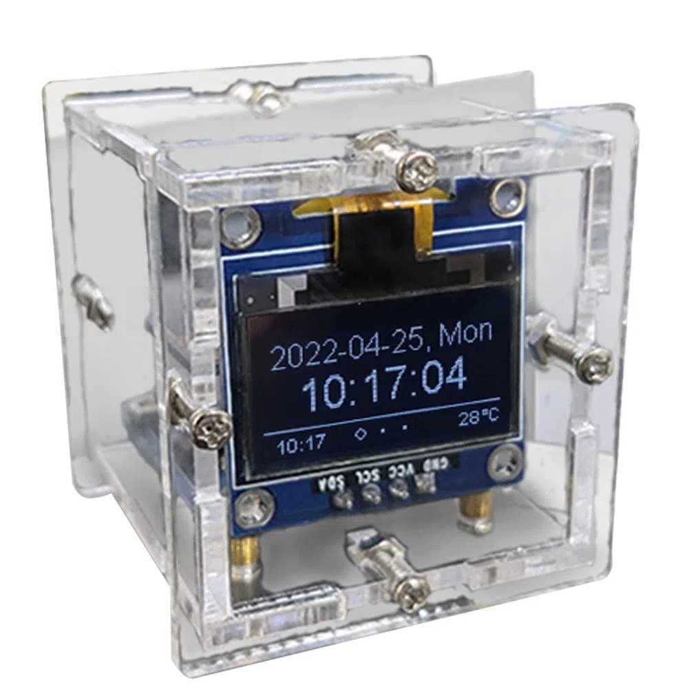 ESP8266 DIY Electronic Kit Mini Clock OLED Display mit DIY LöTprojekt