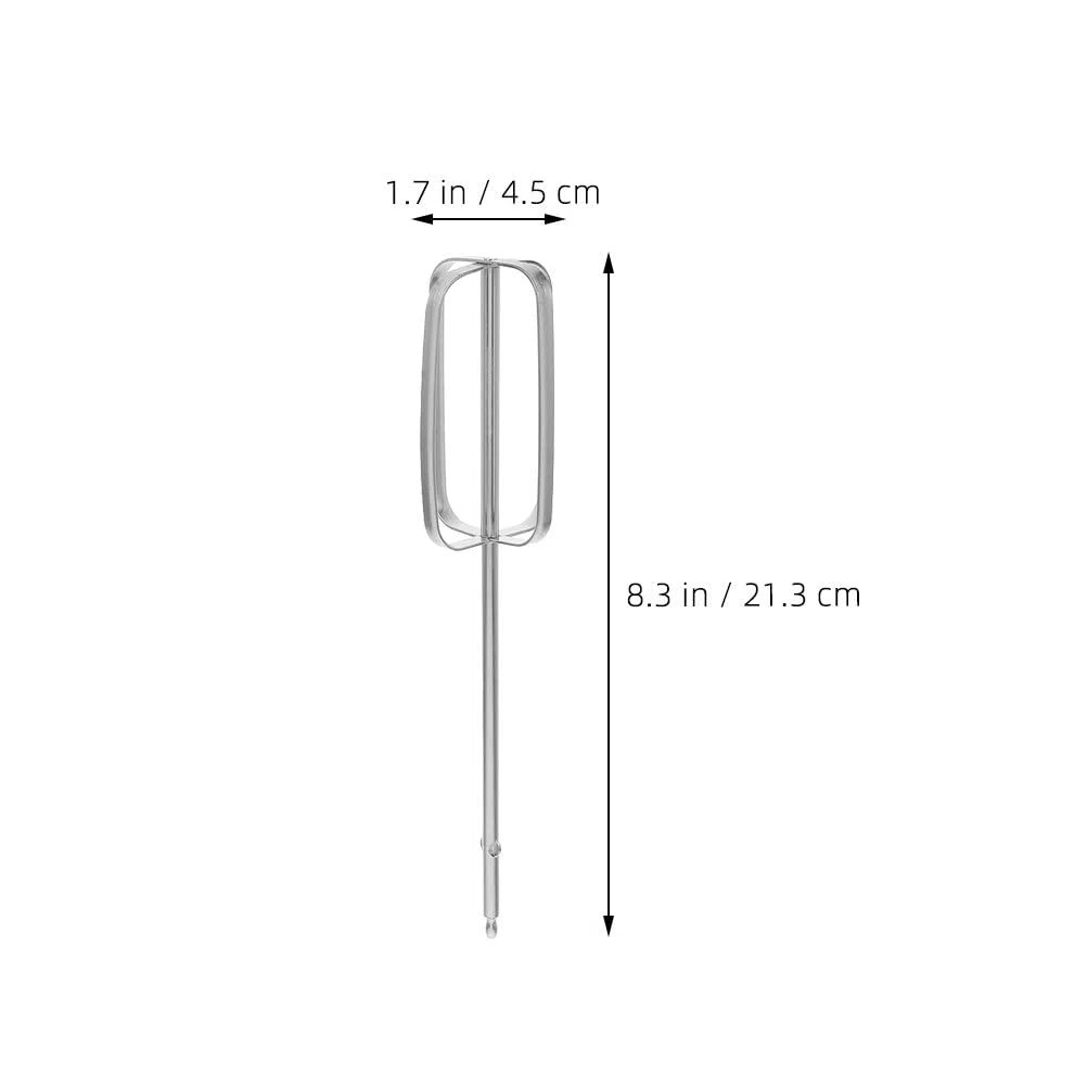 4 Stück Teiliges Handmixer Ersatzteile aus Elektrische Rührbesen und Schneebesen Universelle Küchenmixer Aufsätze für Teig Ei Backen und Kochen Silberfarben