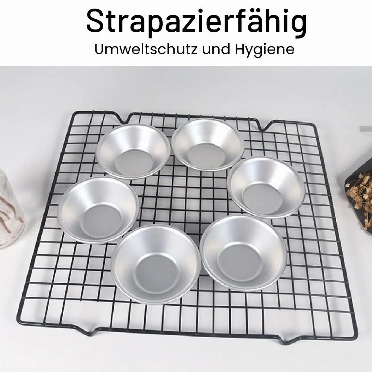 25 Stück Eier Torte Form, Pasteis de Nata Tartelette Förmchen Set, Aluminiumfolie Eierkuchenformen, Kleine Cupcake Kuchen Keksform Backförmchen, für Muffin Gebäck Eierkuchen